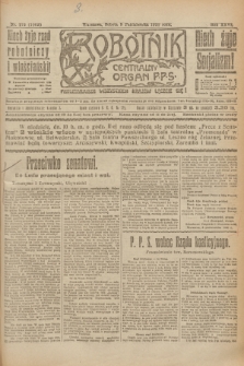 Robotnik : centralny organ P.P.S. R.26, nr 276 (9 października 1920) = nr 1063