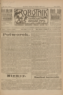Robotnik : centralny organ P.P.S. R.26, nr 344 (18 grudnia 1920) = nr 1131