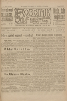 Robotnik : centralny organ P.P.S. R.26, nr 346 (20 grudnia 1920) = nr 1133