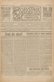 Robotnik : centralny organ P.P.S. R.27, nr 4 (5 stycznia 1921) = nr 1146