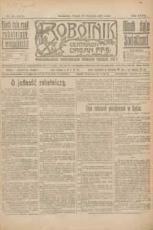 Robotnik : centralny organ P.P.S. R.27, nr 20 (21 stycznia 1921) = nr 1162