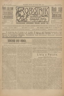 Robotnik : centralny organ P.P.S. R.27, nr 42 (12 lutego 1921) = nr 1184