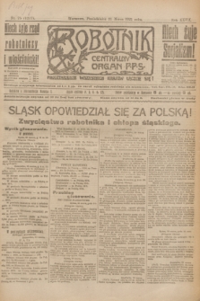 Robotnik : centralny organ P.P.S. R.27, nr 75 (21 marca 1921) = nr 1217