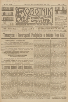 Robotnik : centralny organ P.P.S. R.27, nr 110 (28 kwietnia 1921) = nr 1232