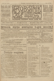 Robotnik : centralny organ P.P.S. R.27, nr 113 (1 maja 1921) = nr 1235