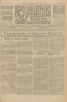 Robotnik : centralny organ P.P.S. R.27, nr 148 (6 czerwca 1921) = nr 1270