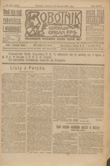 Robotnik : centralny organ P.P.S. R.27, nr 172 (30 czerwca 1921) = nr 1294