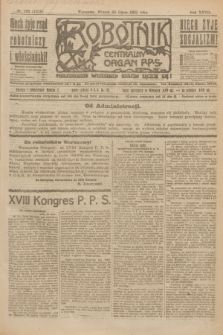 Robotnik : centralny organ P.P.S. R.27, nr 198 (26 lipca 1921) = nr 1320