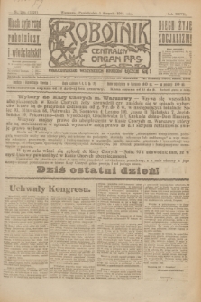 Robotnik : centralny organ P.P.S. R.27, nr 204 (1 sierpnia 1921) = nr 1326