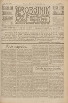 Robotnik : centralny organ P.P.S. R.27, nr 221 (19 sierpnia 1921) = nr 1343