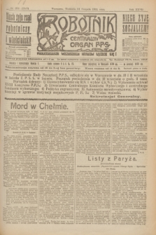 Robotnik : centralny organ P.P.S. R.27, nr 223 (21 sierpnia 1921) = nr 1345