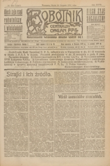 Robotnik : centralny organ P.P.S. R.27, nr 226 (24 sierpnia 1921) = nr 1348