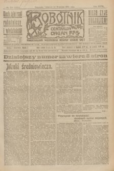 Robotnik : centralny organ P.P.S. R.27, nr 244 (11 września 1921) = nr 1366