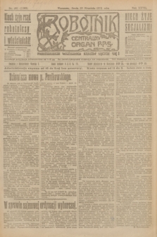 Robotnik : centralny organ P.P.S. R.27, nr 261 (28 września 1921) = nr 1383