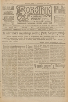 Robotnik : centralny organ P.P.S. R.27, nr 278 (15 października 1921) = nr 1400