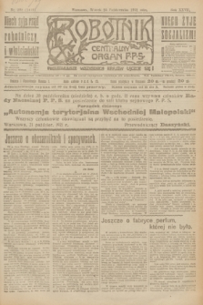 Robotnik : centralny organ P.P.S. R.27, nr 288 (25 października 1921) = nr 1410