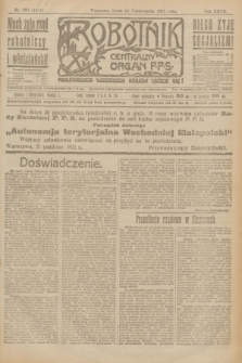 Robotnik : centralny organ P.P.S. R.27, nr 289 (26 października 1921) = nr 1411