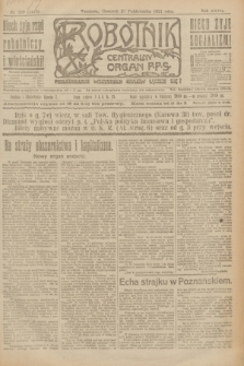 Robotnik : centralny organ P.P.S. R.27, nr 290 (27 października 1921) = nr 1412