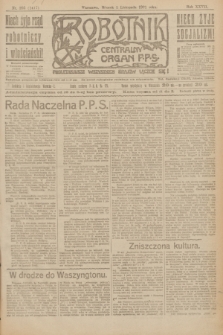 Robotnik : centralny organ P.P.S. R.27, nr 295 (1 listopada 1921) = nr 1417