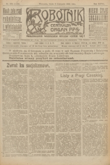 Robotnik : centralny organ P.P.S. R.27, nr 303 (9 listopada 1921) = nr 1425