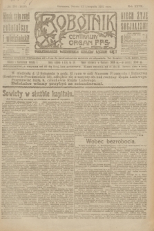 Robotnik : centralny organ P.P.S. R.27, nr 306 (12 listopada 1921) = nr 1428