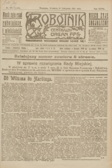 Robotnik : centralny organ P.P.S. R.27, nr 321 (27 listopada 1921) = nr 1443