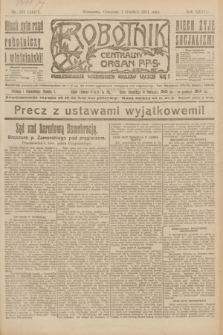 Robotnik : centralny organ P.P.S. R.27, nr 325 (1 grudnia 1921) = nr 1447