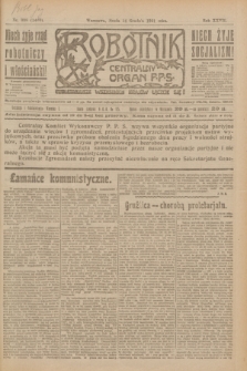 Robotnik : centralny organ P.P.S. R.27, nr 338 (14 grudnia 1921) = nr 1460