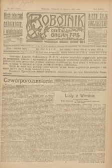 Robotnik : centralny organ P.P.S. R.27, nr 339 (15 grudnia 1921) = nr 1461