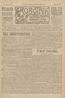 Robotnik : centralny organ P.P.S. R.27, nr 344 (20 grudnia 1921) = nr 1466