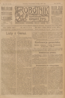 Robotnik : centralny organ P.P.S. R.28, nr 130 (15 maja 1922) = nr 1602