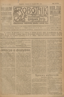 Robotnik : centralny organ P.P.S. R.28, nr 230 (24 sierpnia 1922) = nr 1702