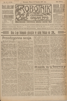 Robotnik : centralny organ P.P.S. R.28, nr 256 (19 września 1922) = nr 1728