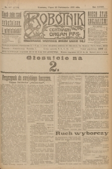 Robotnik : centralny organ P.P.S. R.28, nr 287 (20 października 1922) = nr 1759