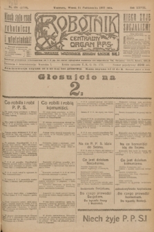 Robotnik : centralny organ P.P.S. R.28, nr 298 (31 października 1922) = nr 1770