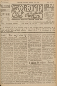 Robotnik : centralny organ P.P.S. R.28, nr 317 (19 listopada 1922) = nr 1789