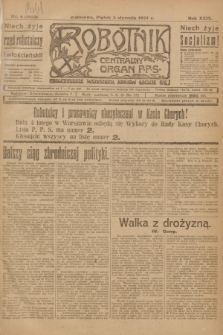 Robotnik : centralny organ P.P.S. R.29, nr 4 (5 stycznia 1923) = nr 1832