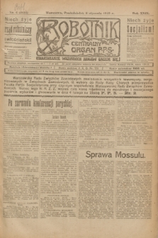 Robotnik : centralny organ P.P.S. R.29, nr 6 (8 stycznia 1923) = nr 1834