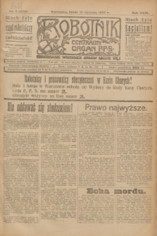 Robotnik : centralny organ P.P.S. R.29, nr 8 (10 stycznia 1923) = nr 1836