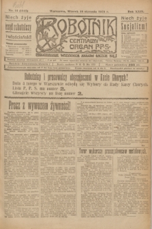 Robotnik : centralny organ P.P.S. R.29, nr 14 (16 stycznia 1923) = nr 1842