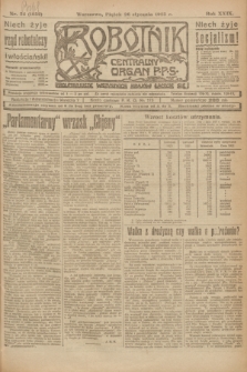 Robotnik : centralny organ P.P.S. R.29, nr 24 (26 stycznia 1923) = nr 1852