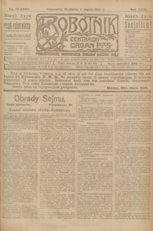 Robotnik : centralny organ P.P.S. R.29, nr 61 (4 marca 1923) = nr 1889