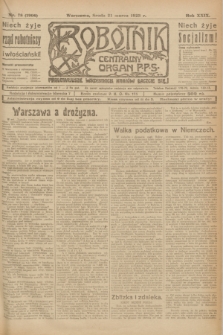 Robotnik : centralny organ P.P.S. R.29, nr 78 (21 marca 1923) = nr 1906