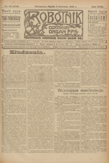 Robotnik : centralny organ P.P.S. R.29, nr 92 (6 kwietnia 1923) = nr 1920