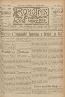 Robotnik : centralny organ P.P.S. R.29, nr 107 (22 kwietnia 1923) = nr 1935