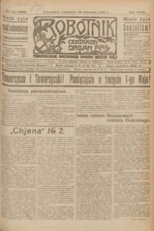 Robotnik : centralny organ P.P.S. R.29, nr 111 (26 kwietnia 1923) = nr 1939
