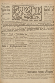 Robotnik : centralny organ P.P.S. R.29, nr 114 (29 kwietnia 1923) = nr 1942