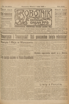 Robotnik : centralny organ P.P.S. R.29, nr 116 (1 maja 1923) = nr 1944