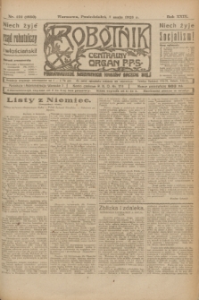 Robotnik : centralny organ P.P.S. R.29, nr 122 (7 maja 1923) = nr 1950