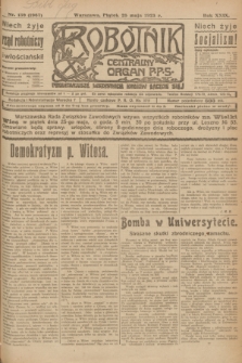 Robotnik : centralny organ P.P.S. R.29, nr 139 (25 maja 1923) = nr 1967